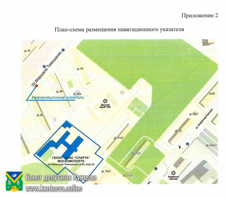 Предложение об установке навигационного указат. "Спарта" 0 Предложение об установке навигационного указат. "Спарта" 0